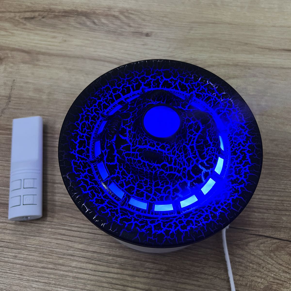 🌋 Humidificador Volcán 3D Difusor – Azul & Rojo 💨 Relájate, respira mejor y transforma tu ambiente con un espectáculo de luces 3D