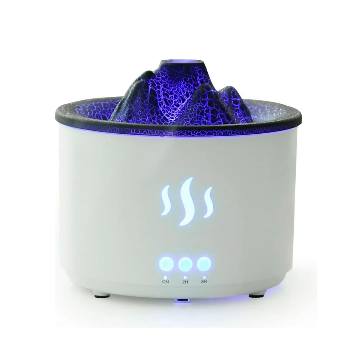 🌋 Humidificador Volcán 3D Difusor – Azul & Rojo 💨 Relájate, respira mejor y transforma tu ambiente con un espectáculo de luces 3D